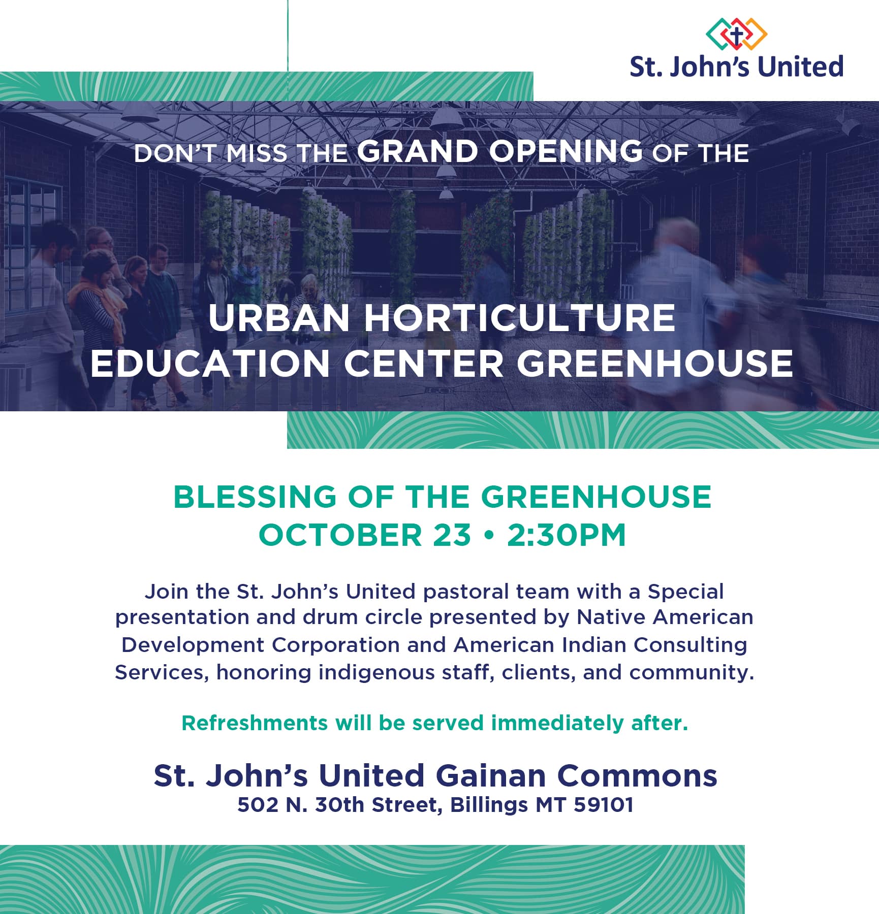 Greenhouse Grand Opening - Blessing of the Greenhouse - St. John's United